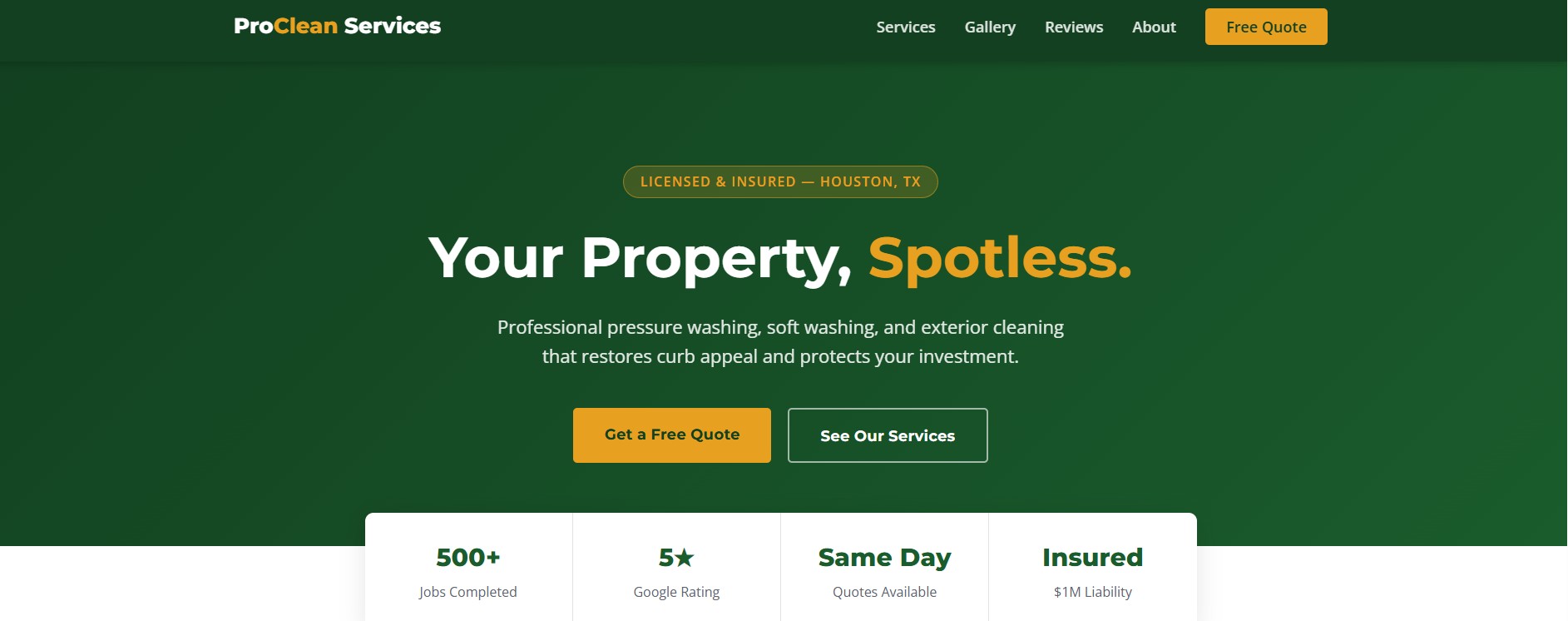 ServicePro Template preview